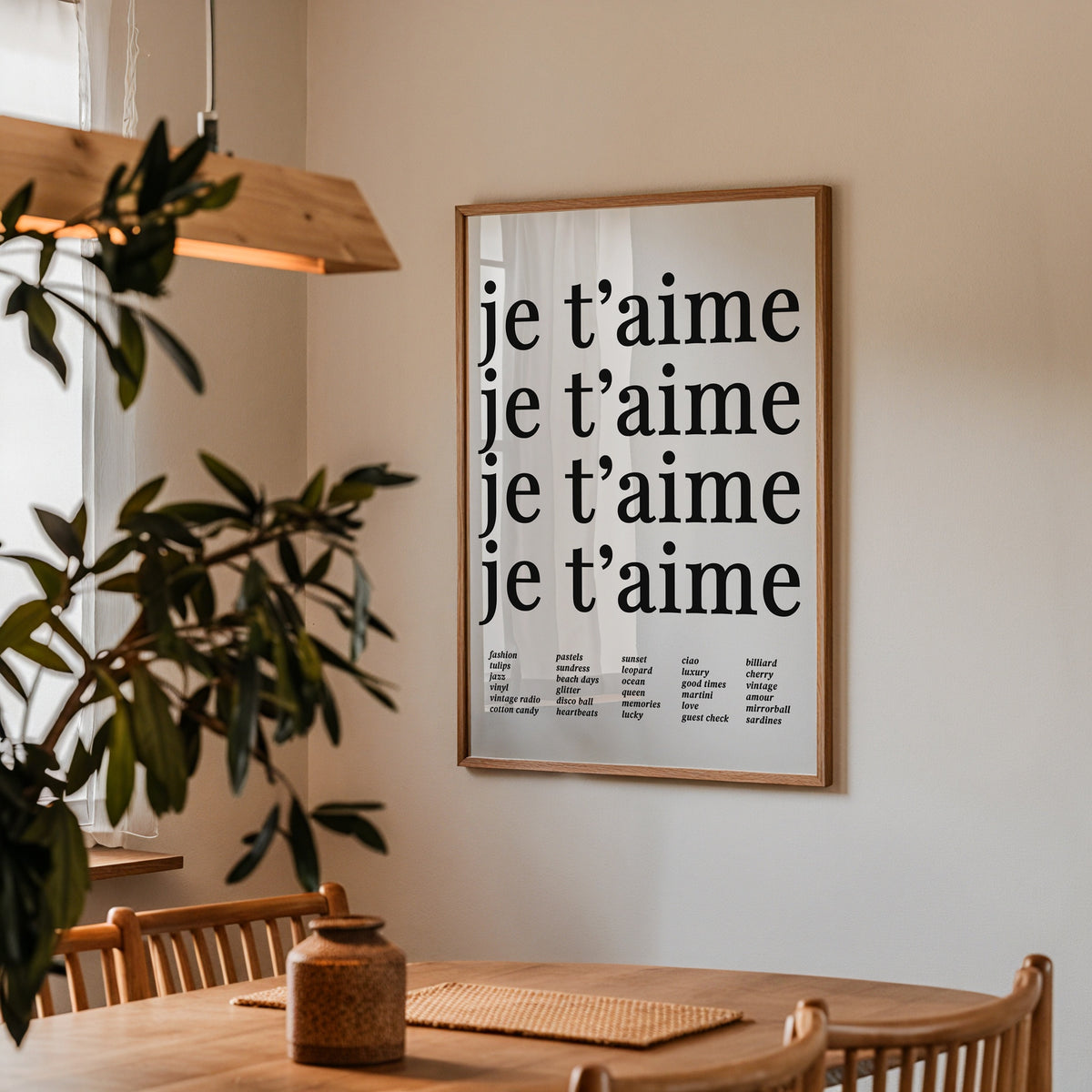 Je T'aime Echo Poster – i rum 4