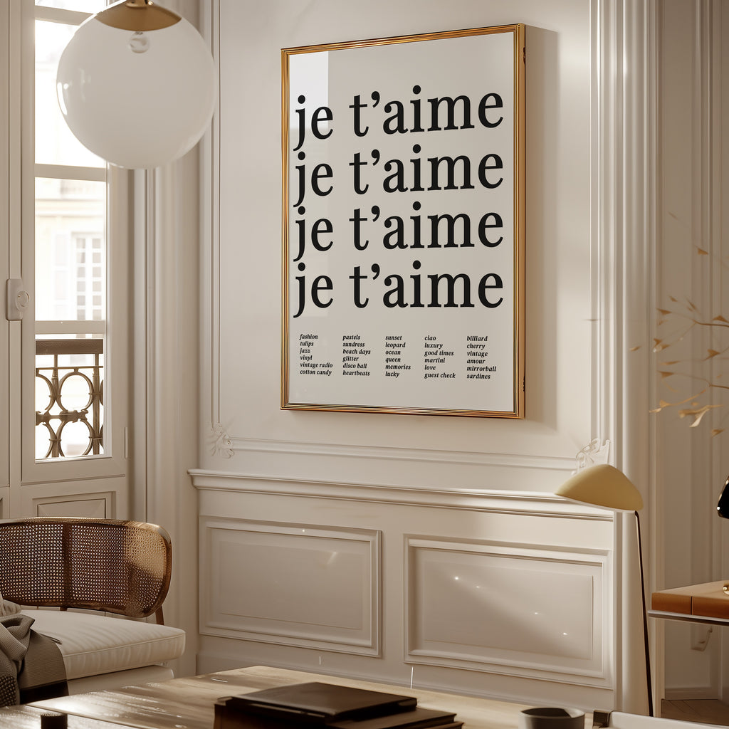 Je T'aime Echo Poster – i rum 5