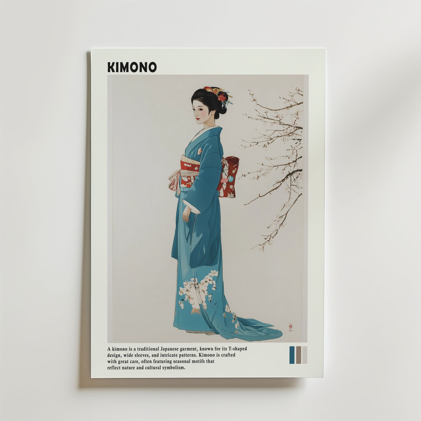 Japanese Kimono Poster