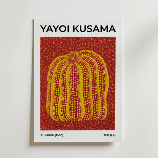 Yayoi Kusama Pumpkin 1990 Poster