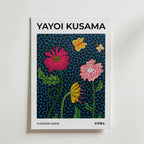 Yayoi Kusama Flowers – stilfullt konsttryck från Bozetto, tryckt på matt finpapper