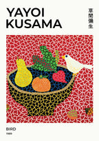 Yayoi Kusama Polka Feast poster visad rakt fram – Bozetto affisch i hög tryckkvalitet