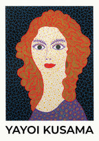 Yayoi Kusama Electric Face poster visad rakt fram – Bozetto affisch i hög tryckkvalitet
