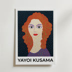Yayoi Kusama Electric Face – stilfullt konsttryck från Bozetto, tryckt på matt finpapper