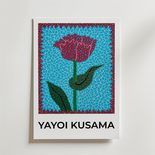 Yayoi Kusama Flower Pulse Poster