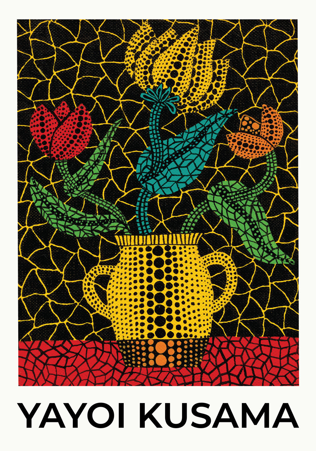 Yayoi Kusama Pattern – köp enkelt hos Bozetto konsttryck i hög kvalitet i hög kvalitet