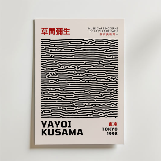 Yayoi Kusama Abstract Poster