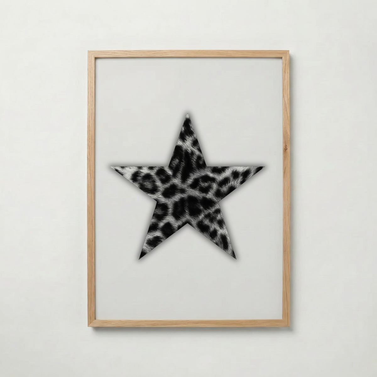 Leopard Star Cutout Poster – ekram