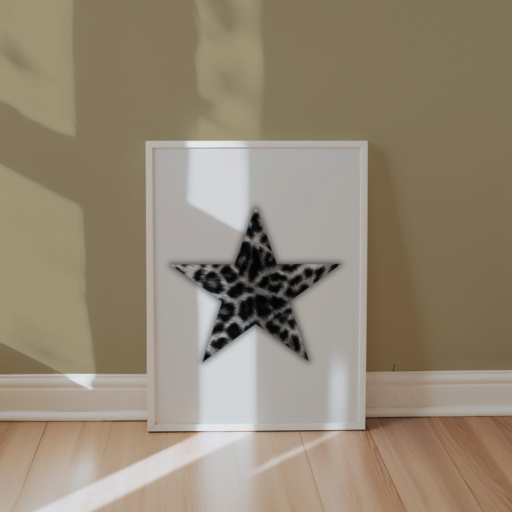 Leopard Star Cutout Poster – i rum 2