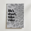Life's Short Poster – canvas utan passepartout