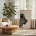 Lion In Profile Poster – i rum 4