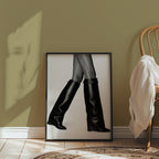 Sleek Leather Boots Poster – i rum 4
