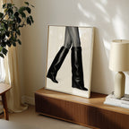 Sleek Leather Boots Poster – i rum 5