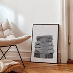Folded Denim Stack Poster – i rum 3