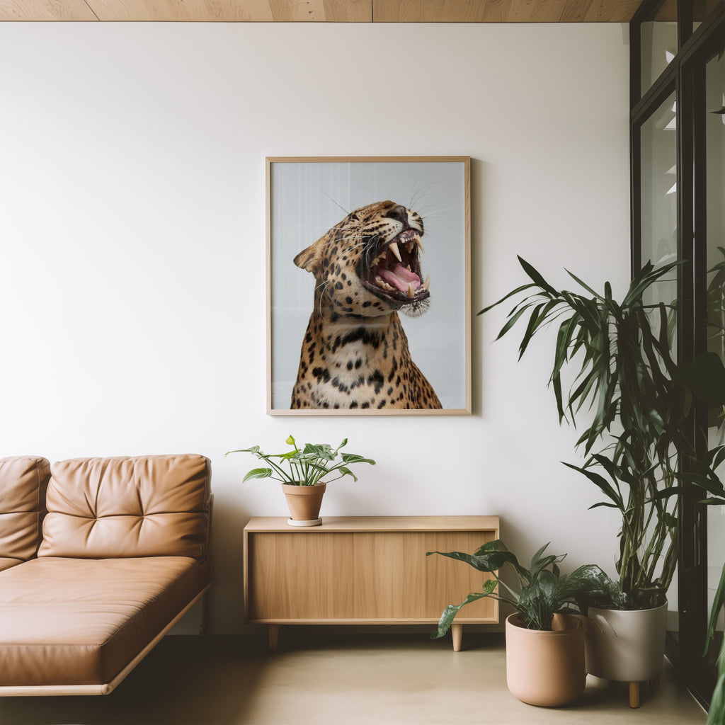 Wild Spirit poster visualiserad på vägg – se rätt storlek med mockup från Bozetto