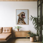 Wild Spirit poster visualiserad på vägg – se rätt storlek med mockup från Bozetto