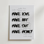 Bold Brush Manifesto Poster – canvas utan passepartout