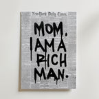 Rich Man Statement Poster – canvas utan passepartout