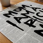 Rich Man Statement Poster – närbild på papper