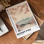 Mount Fuji poster visad rakt fram – Bozetto affisch i hög tryckkvalitet i hög tryckkvalitet