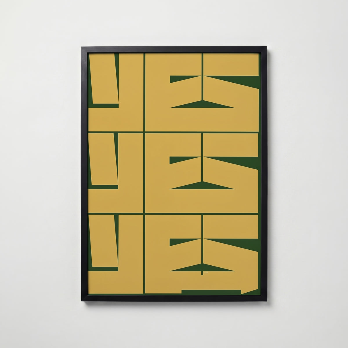 Mustard Yes Poster i hemmiljö