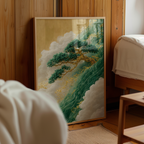 Storleksjämförelse för Emerald Wind Pine affisch – Bozetto erbjuder flera format