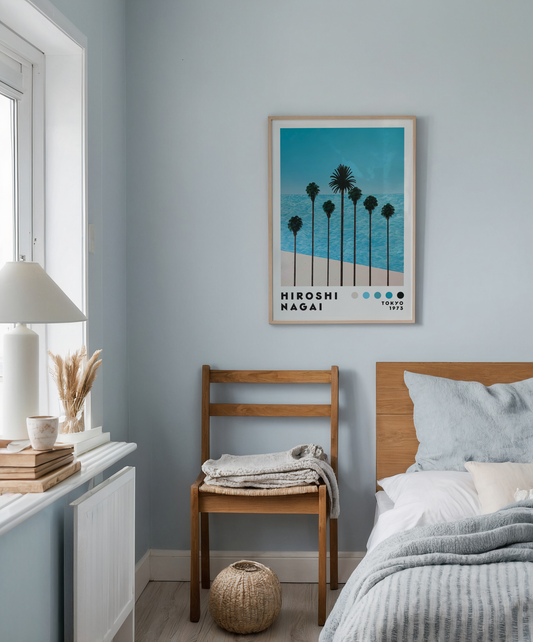 Hiroshi Nagai Palms by the Coast Poster