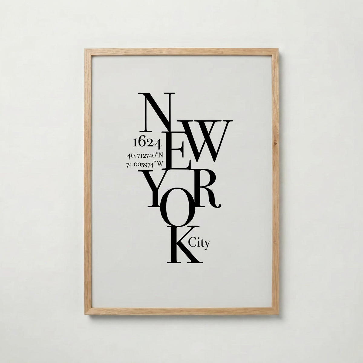 New York Coordinates Poster – ekram