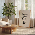 New York Coordinates Poster – i rum 1