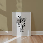 New York Coordinates Poster – i rum 2