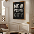 Skyline Cutout Type Poster – i rum 2