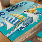 No Regrets Poster – närbild på papper