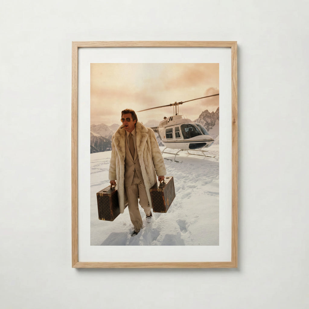 Alpine Gold Arrival poster visad rakt fram – Bozetto affisch i hög tryckkvalitet