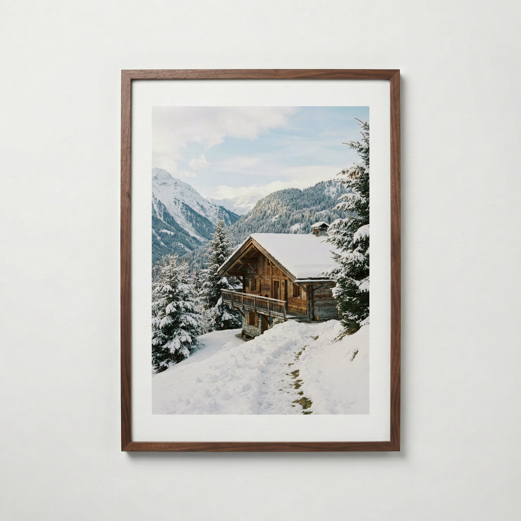 Alpine Retreat Essence poster visad rakt fram – Bozetto affisch i hög tryckkvalitet