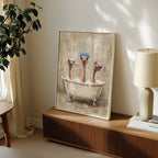 Ostrich Bath Club Poster – i rum 3