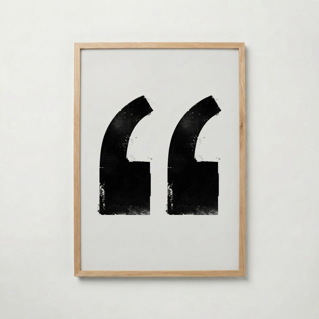 Inked Quotation Marks Poster – ekram