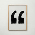 Inked Quotation Marks Poster – ekram