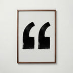 Inked Quotation Marks Poster – valnötsram