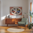 Hilma af Klint Cosmic Harmony poster visad rakt fram – Bozetto affisch i hög tryckkvalitet