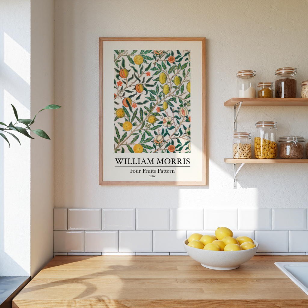 William Morris Four Fruits – affisch med stilfullt motiv från Bozetto i hög kvalitet
