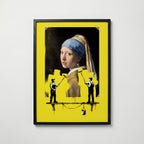 Painting Over the Pearl Poster – svart ram