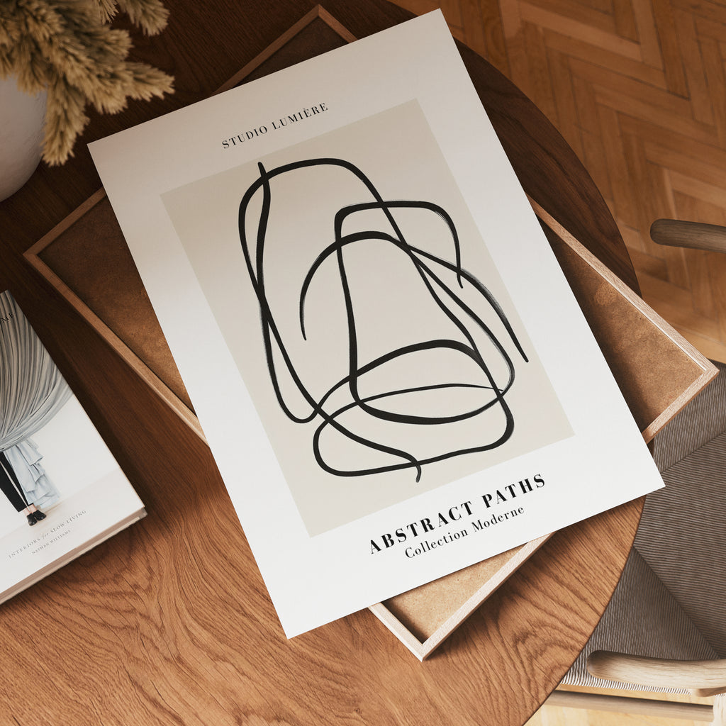 Fluid Lines poster visad rakt fram – Bozetto affisch i hög tryckkvalitet i hög tryckkvalitet