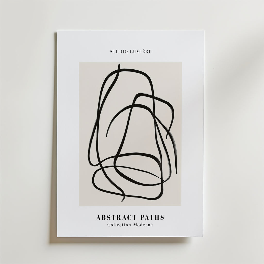 Fluid Lines – stilfullt konsttryck från Bozetto, tryckt på matt finpapper i hög tryckkvalitet
