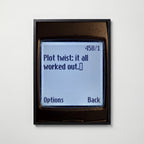 Plot Twist Poster – svart ram