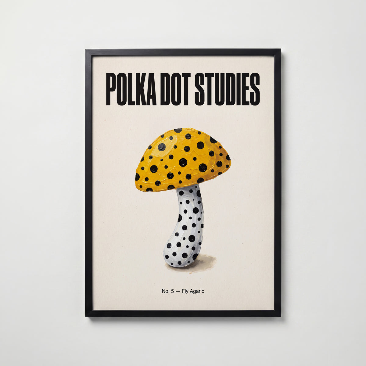Polka Dot Fly Agaric Poster – svart ram