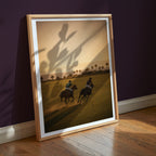 Polo Players at Sunset Poster