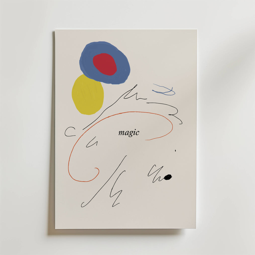 Traces of Magic – stilfullt konsttryck från Bozetto, tryckt på matt finpapper i hög tryckkvalitet
