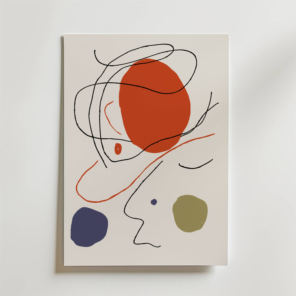 Orbit of a Mind – stilfullt konsttryck från Bozetto, tryckt på matt finpapper i hög tryckkvalitet