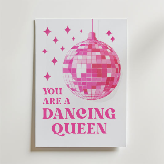 Dancing Queen Disco Poster