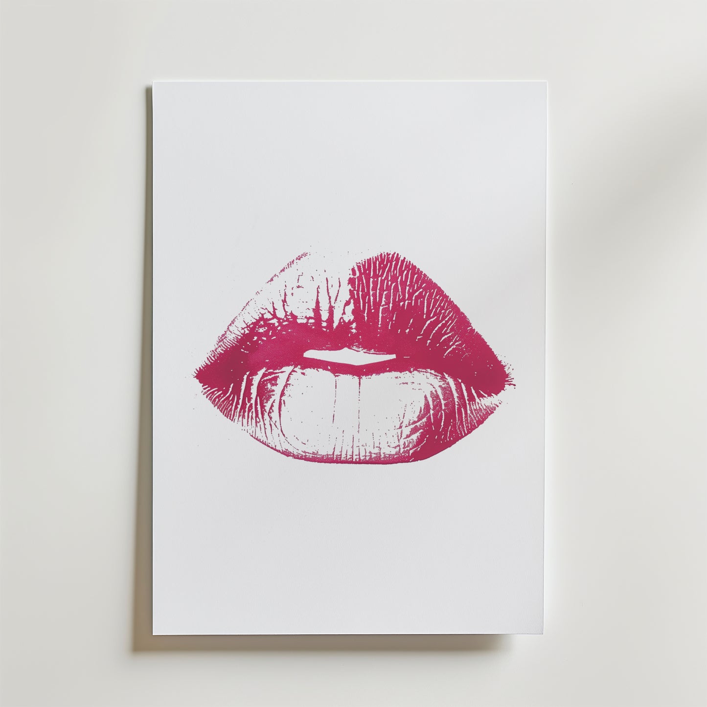 Pink Kiss Print Poster